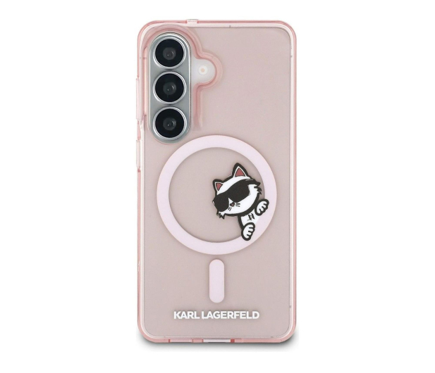 Karl Lagerfeld Etui Peekaboo Choupette MagSafe do Galaxy S26 różowy - 1522720 - zdjęcie 2